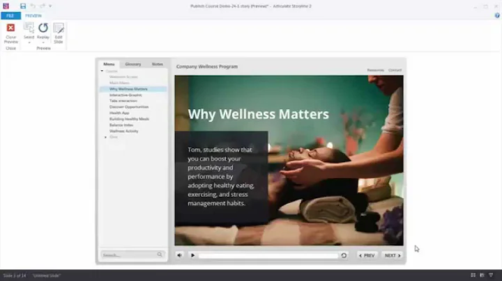 Getting Started with Articulate Storyline 2: Customizing player navigation at the slide level