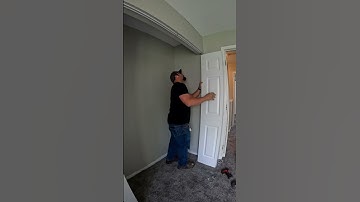 How to install Bifold Closet Doors DIY #dewalt #milwaukee #lowes #homedepot #menards #handyman