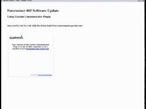 Forerunner 405. Mise jour du - YouTube