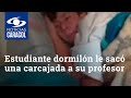 ¡Pero Sebastián!: en vez de un regaño, este estudiante dormilón le sacó una carcajada a su profesor