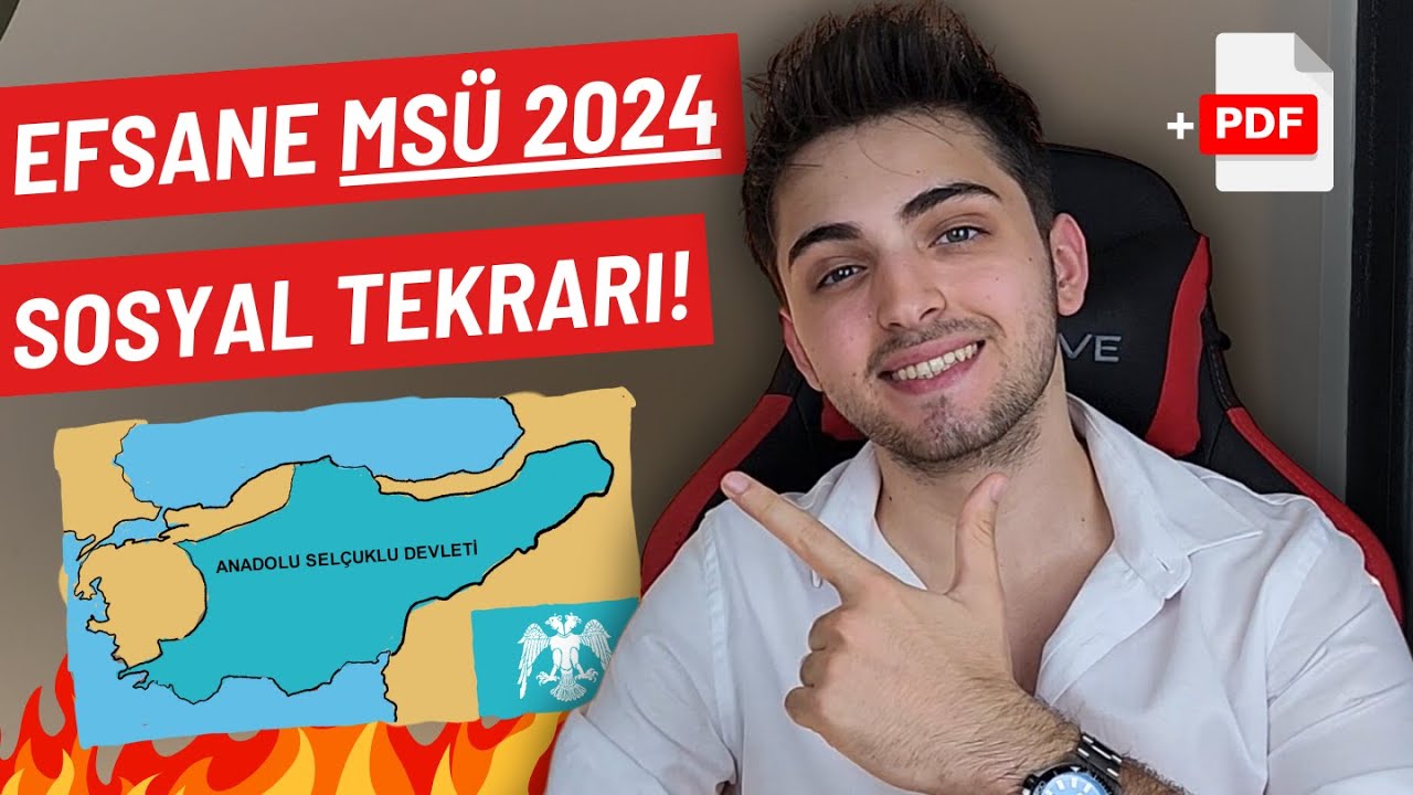 2024 MSÜ SON SOSYAL TEKRARI🔥 | KESİN GELECEK KONULAR, SORU TAHMİNİ! #msü2024