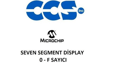 pic Microcontroller seven segment display 0 - F sayıcı ccs c compiler 16f628a