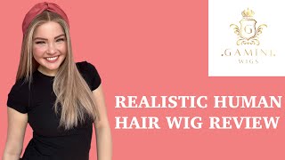 GAMINI WIG REVIEW- REALISTIC HUMAN HAIR LACE TOP WIG