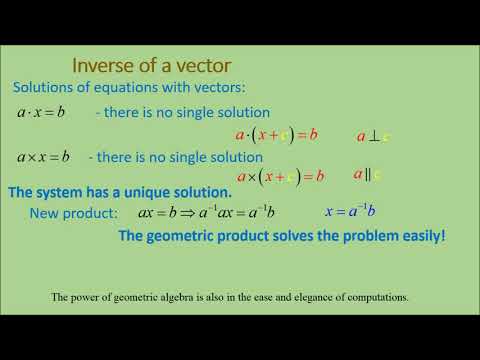Geometric algebra lectures