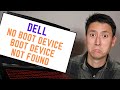 How To Fix Dell No Boot Device - Boot Device Not Found - Boot Device Not Installed Error