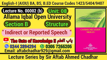 Lecture 2(b)_Unit 08_ BA,B.ED,BS, English-I -Codes 1423/5404/9407 Allama Iqbal Open University