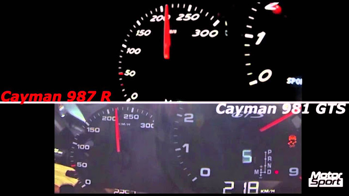 0-280 km/h : Porsche Cayman R 987 VS Cayman GTS 981 (Motorsport)