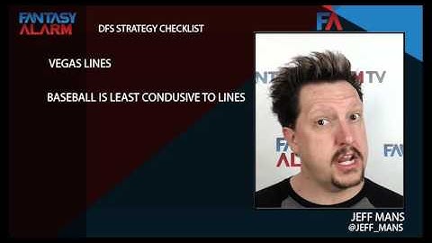 DFS Strategy Checklist - Vegas Lines