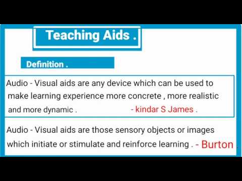 Teaching Aids / Audio Visual Aids / Importance Of Teaching Aids / Types Of Teaching Aids / B.ed /