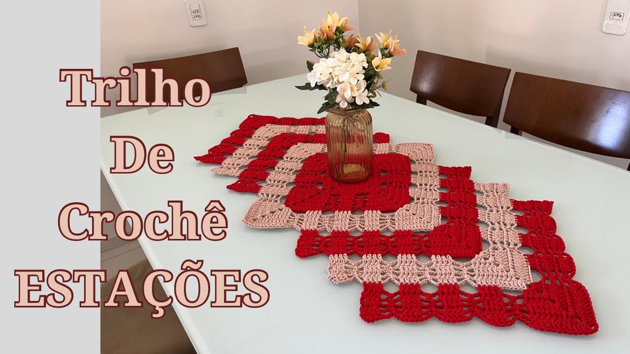 СТАНЦИИ Crochet Trail    - дорожка для вязания крючком #crochê #crochet #feitoamao
