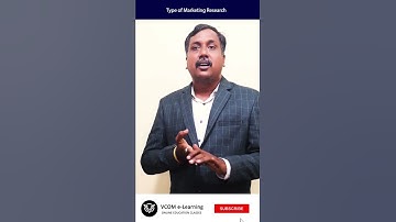 Type of Marketing Research - #shortvideo #principlesofmarketing  -Video@72