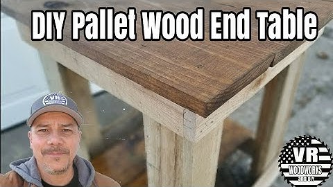 DIY Rustic Farmhouse Pallet Wood End Table