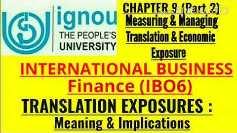 IGNOU- MISSION 70 %: M.COM IBO 6 CHAPTER 9 (PART 2) JUNE TEE EXPECTED Q&A