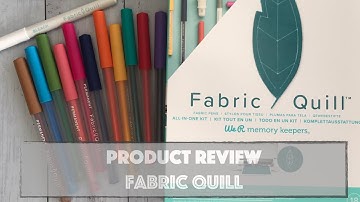 Product Review | We R Memory Keepers Fabric Quill | Unboxing  and First Use | Demo 5 Different Uses