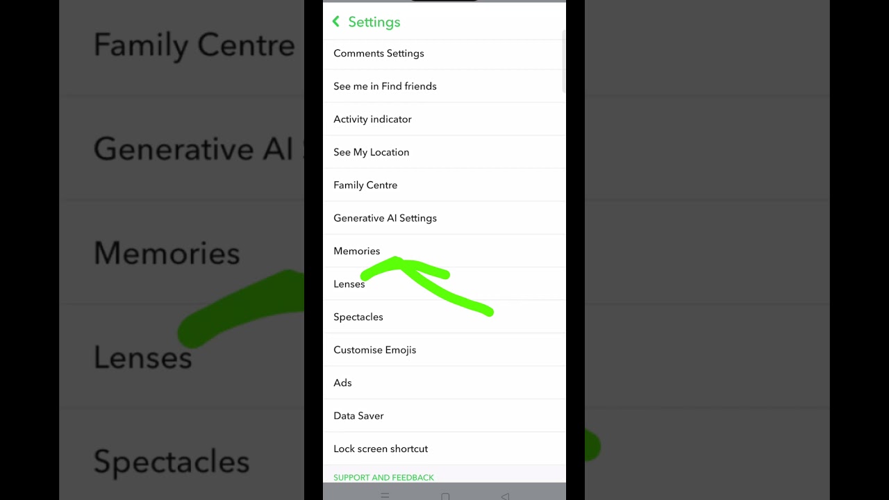 Snapchat short video || Snapchat ke photo gallery me na jaye || hidden settings 