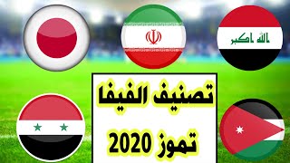 تصنيف الفيفا الجديد لشهر تموز يوليو 2020