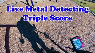 Live Metal Detecting Nokta Triple Score