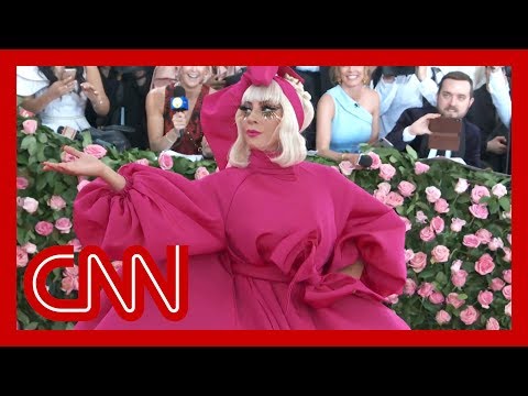 Lady Gaga strips down to black underwear at Met Gala