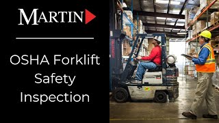 How to Complete an OSHA Forklift Safety Inspection | martinsupply.com