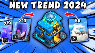 TH12 Ice Golem + Witch + Bowler Attack Strategy | Best Th12 Attack Strategy 2024 (Clash of Clans)