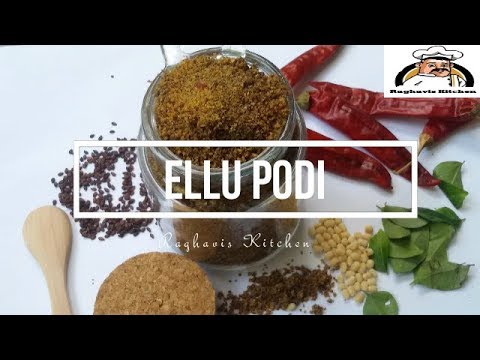 எள்ளுப்பொடி செய்வது எப்படி || Ellu Podi || Sesame Seed Powder Recipe || எள்ளு பொடி