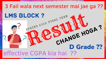 VU Result 2022 / SPRING 2022 Result Announced / effective gpa / #result