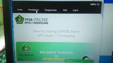 Cara pendaftaran ONLINE PPdb MTsN 1 Pandelang tahun 2020/2021