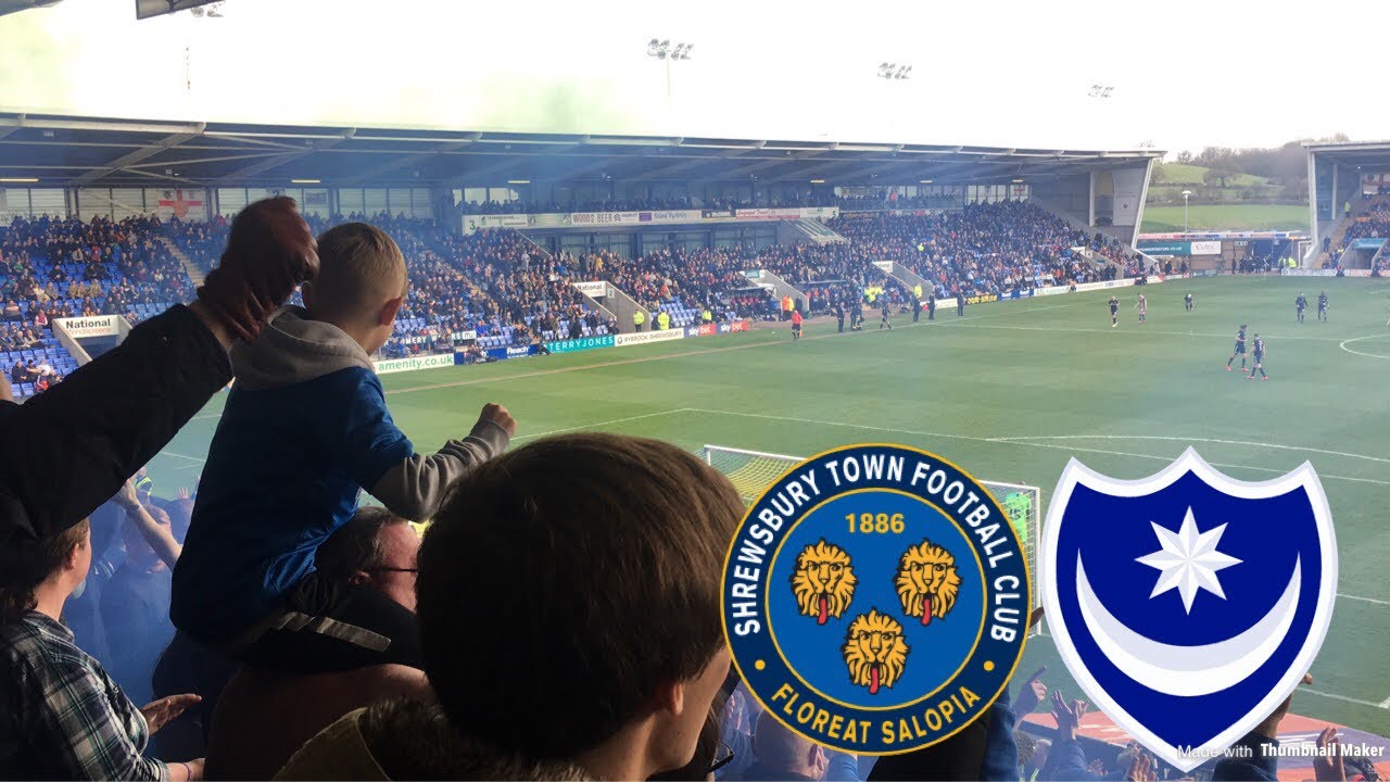 PYROS AND INCREDIBLE ATMOSPHERE! SHREWSBURY VS PORTSMOUTH VLOG!! YouTube