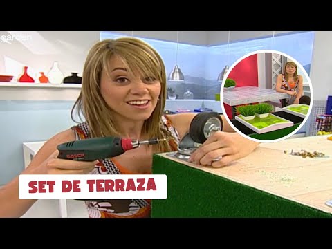 Mesa y bancos plegables para terraza | Crea tu comedor de verano DIY | Deco Garden