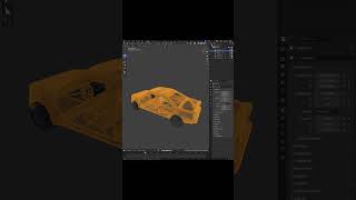Car Crashes Into Pillar in Blender