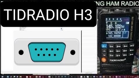 TIDRADIO H3 - CHIRP PROGRAMING HAM RADIO