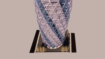The Gherkin 5, modelado en Revit y Enscape
