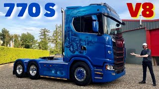 Custom Work on SCANIA 770 S V8 + Exhaust Stack Sound! by Stavros969 362,660 views 1 year ago 16 minutes