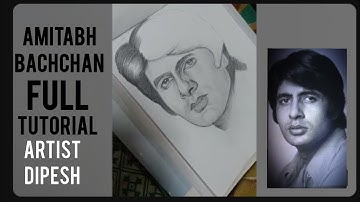 Amitabh Bachchan Ji Drawing ✨Kese Kare | Portrait Drawing With Graphite Pencil | Sketch Artist |