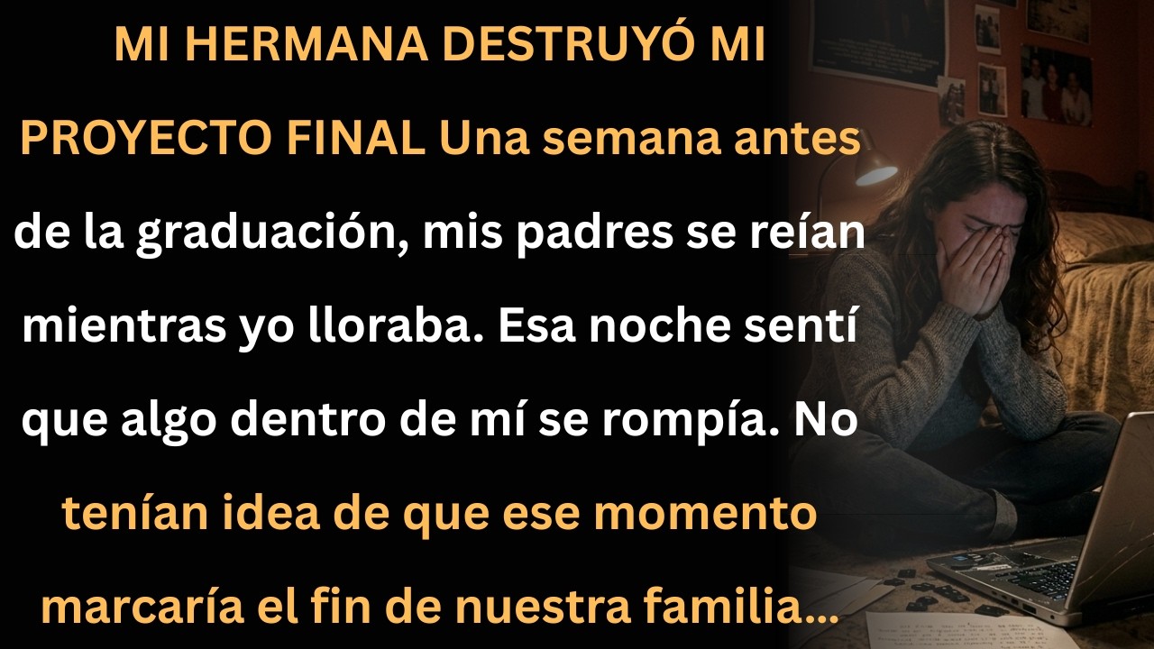 Mi hermana destruyó mi proyecto final y cambió nuestra familia para siempre.