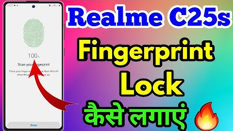 How To Screen Lock Fingerprint Realme C25s | Realme C25s Main Fingerprint Lock Kaise Lagaye