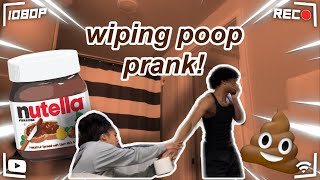 WIPING POOP PRANK ON BF!  ?