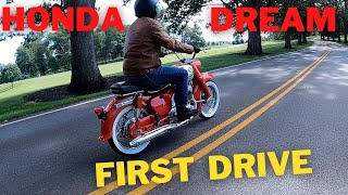 FIRST RIDE of the Restored 1965 Honda Dream!!