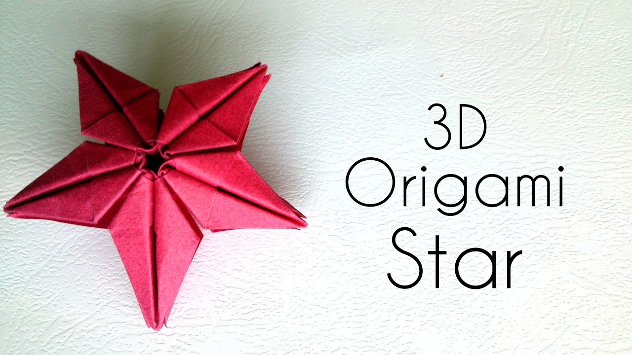 How to Make a 3D Folded Paper Star