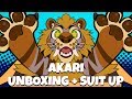 Akari unboxing + Suit up! | MulticolorBark fursuit