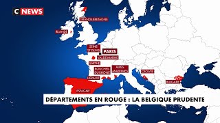 Coronavirus : la Belgique place Paris et cinq départements français en zone rouge