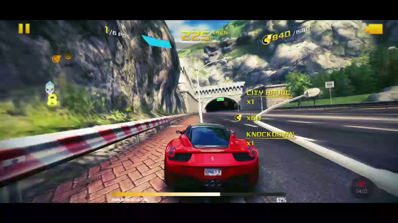 playing asphalt 8 - YouTube