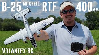 Volantex RC - B-25 Mitchell - 400mm - RTF - Unbox & Maiden Flight