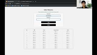 Video Presentasi / Demo Website Daftar Mahasiswa (Lanjutan - Tugas 1)