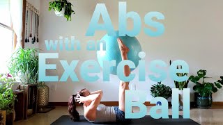 Ab Workout With An Exercise Ball