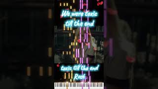 toxic till the end (piano + lyrics) #rosé #blackpink