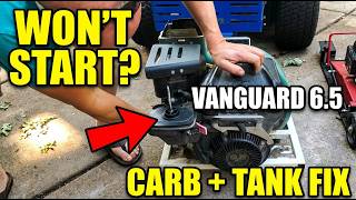 Vanguard 6.5 HP Restoration: Carburetor Cleaning & Rust Removal