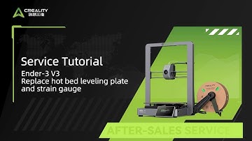 Service Tutorial Ender 3 V3 Replace hot bed leveling plate and strain gauge