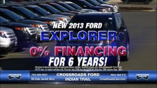 CrossRoads Ford Indian Trail 0% 9 26 13