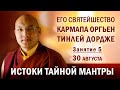 Семнадцатый Кармапа Оргьен Тринлей Дордже. Истоки тайной мантры. Занятие 5